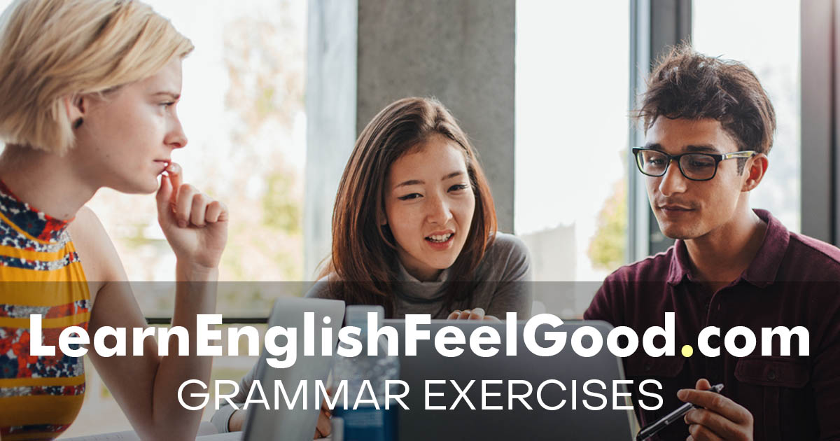 English grammar exercises  ESL practice tests for all levels